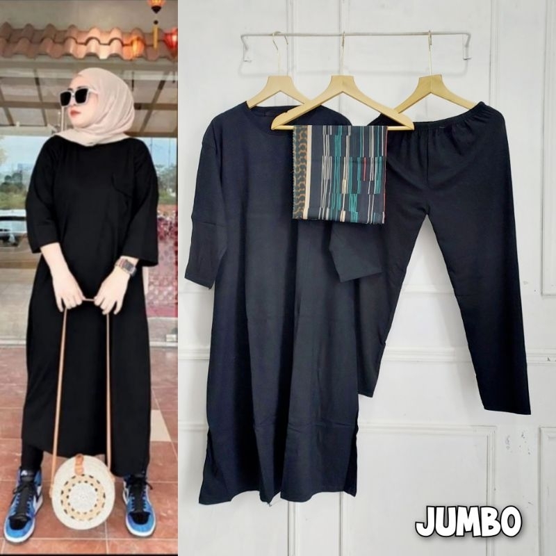 MIDI COMBED LEGGING+HIJAB VOAL // MIDI DRESS COMBED 20S // MIDI TERBARU FASHION WANITA ALL SIZE JUMBO