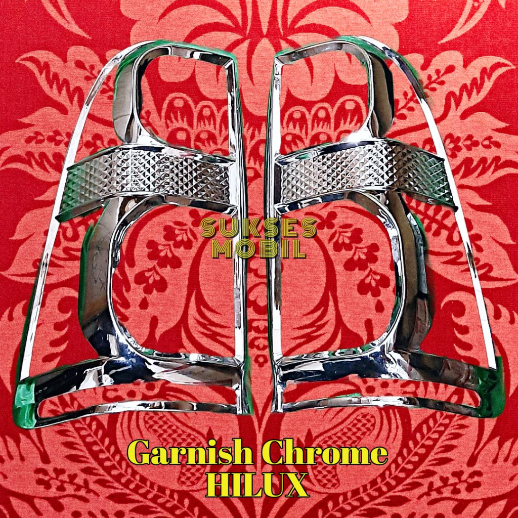 Garnish Chrome Belakang Toyota Hilux