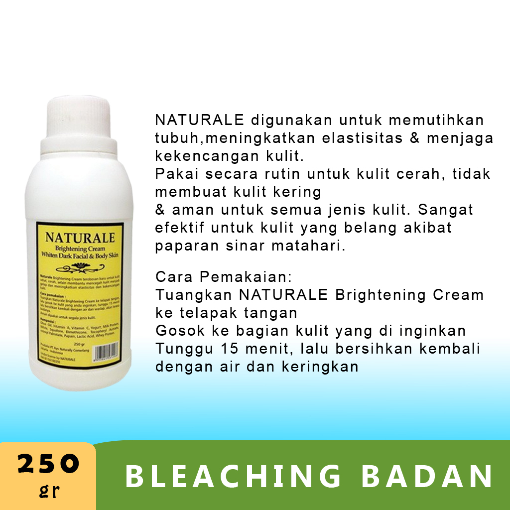 PEMUTIH BADAN PERMANEN BLEACHING CREAM ORIGINAL BPOM BLEACHING BADAN BLICING PERAWATAN TUBUH