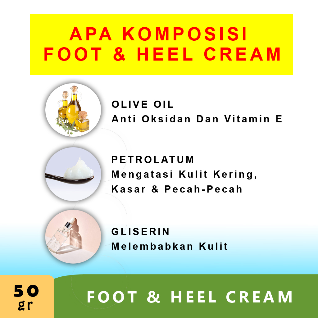 Obat Kaki Pecah Dan Kering Foot Cream Penghalus Tumit Kaki Cream Kaki Pecah2 B10A