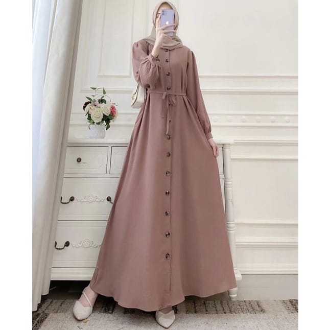 NAMIRA DRESS POLOS FULL KANCING//GAMIS POLOS KEKINIAN DRESS FULL KANCING SR.009