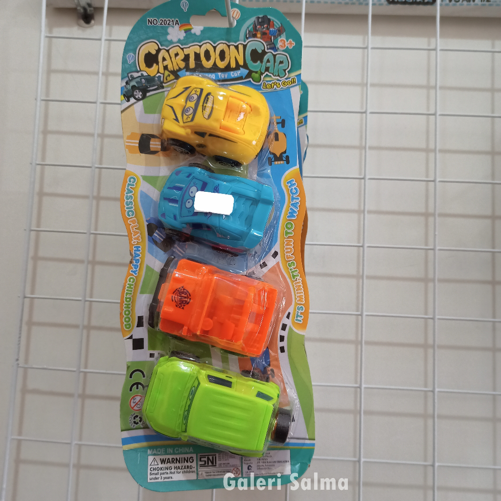 Mainan Mobil Mobilan Anak Laki Laki Murah Cartoon Car Sedang isi Banyak