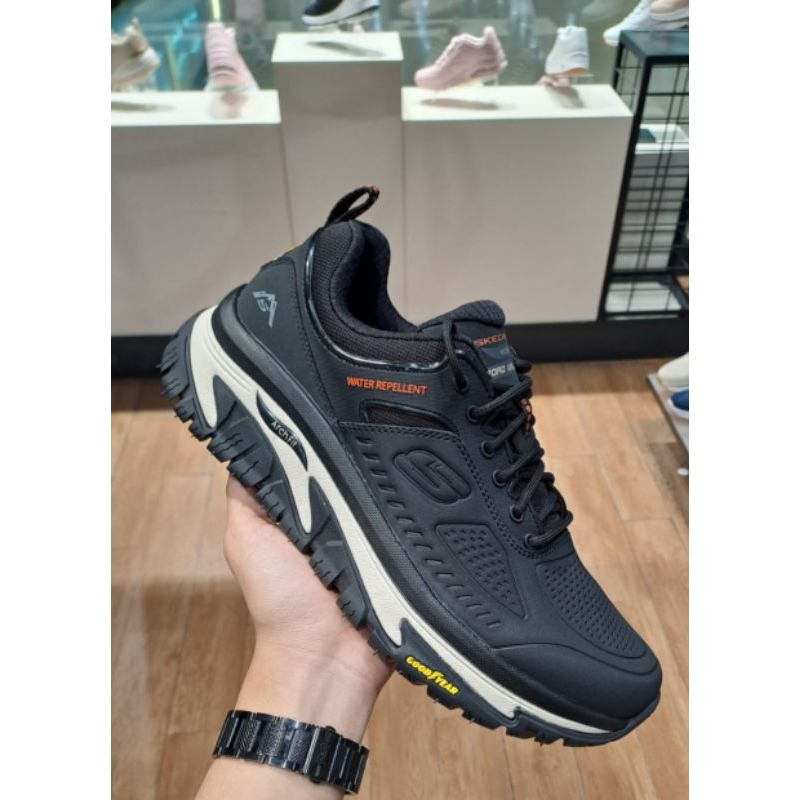 SKECHERS ARCH FIT ROAD WALKER MEN'S FITNESS SHOES-SKE237333BLK