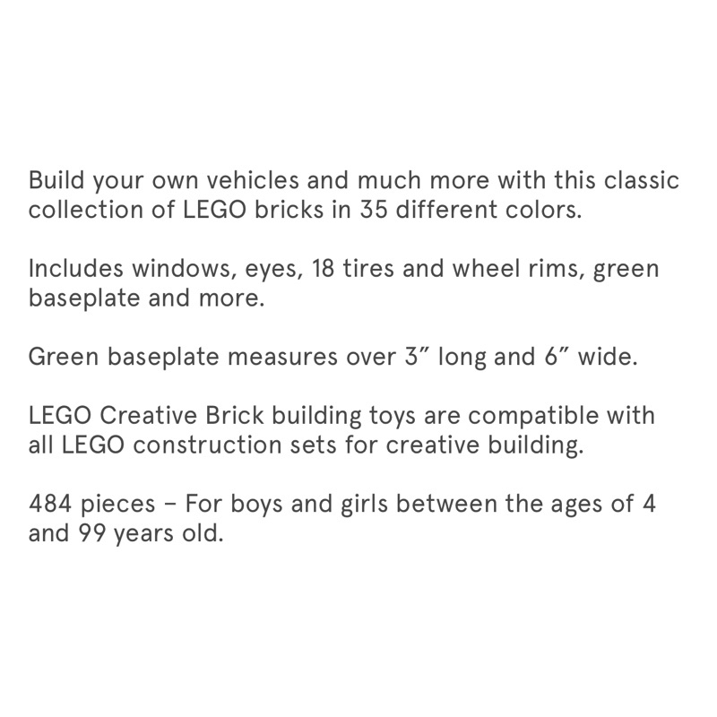 LEGO CREATIVE BRICK BOX • MAINAN ANAK