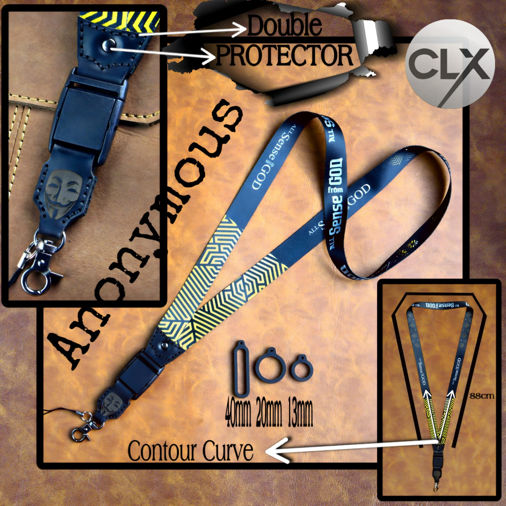 (Anonymous) gantungan lanyard printing eksklusif - free 3pcs oring