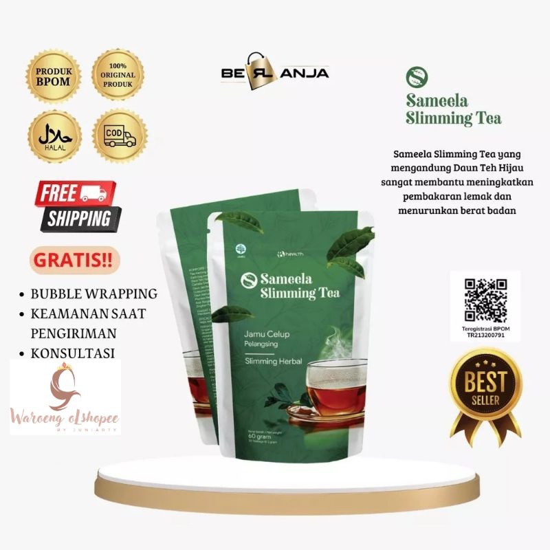 

TERLARIS || SAMEELA SLIMMING TEA BERLANJA || TEH PELANGSING || TEH DIET || HALAL || AMAN || BPOM || BISA COD