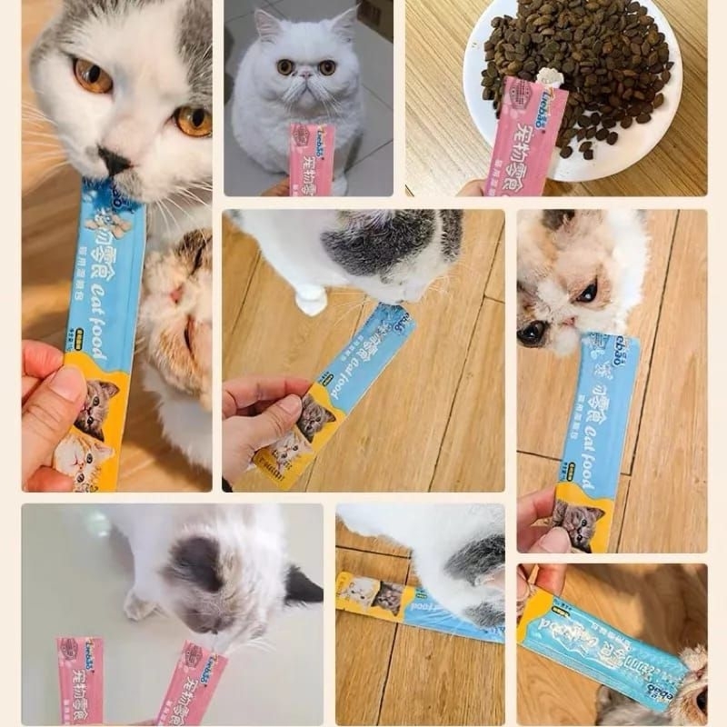 LIEBAO SNACK KUCING SEHAT 15gr / CREAMY TREATS / CAMILAN KUCING MURAH