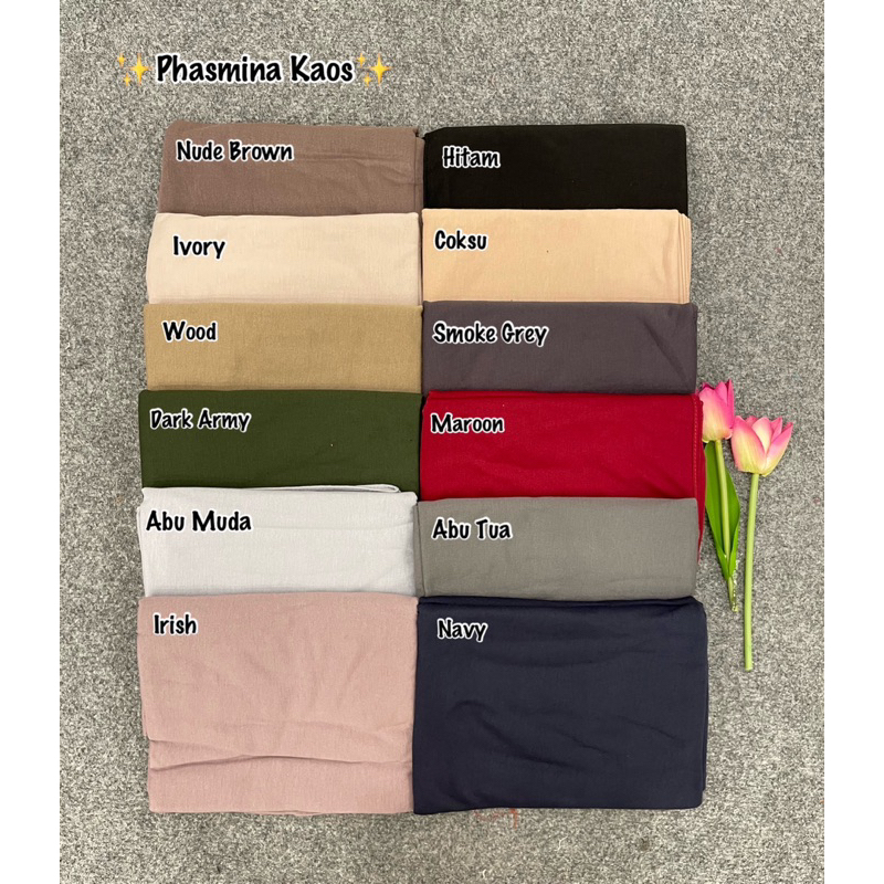 PASHMINA KAOS RAYON