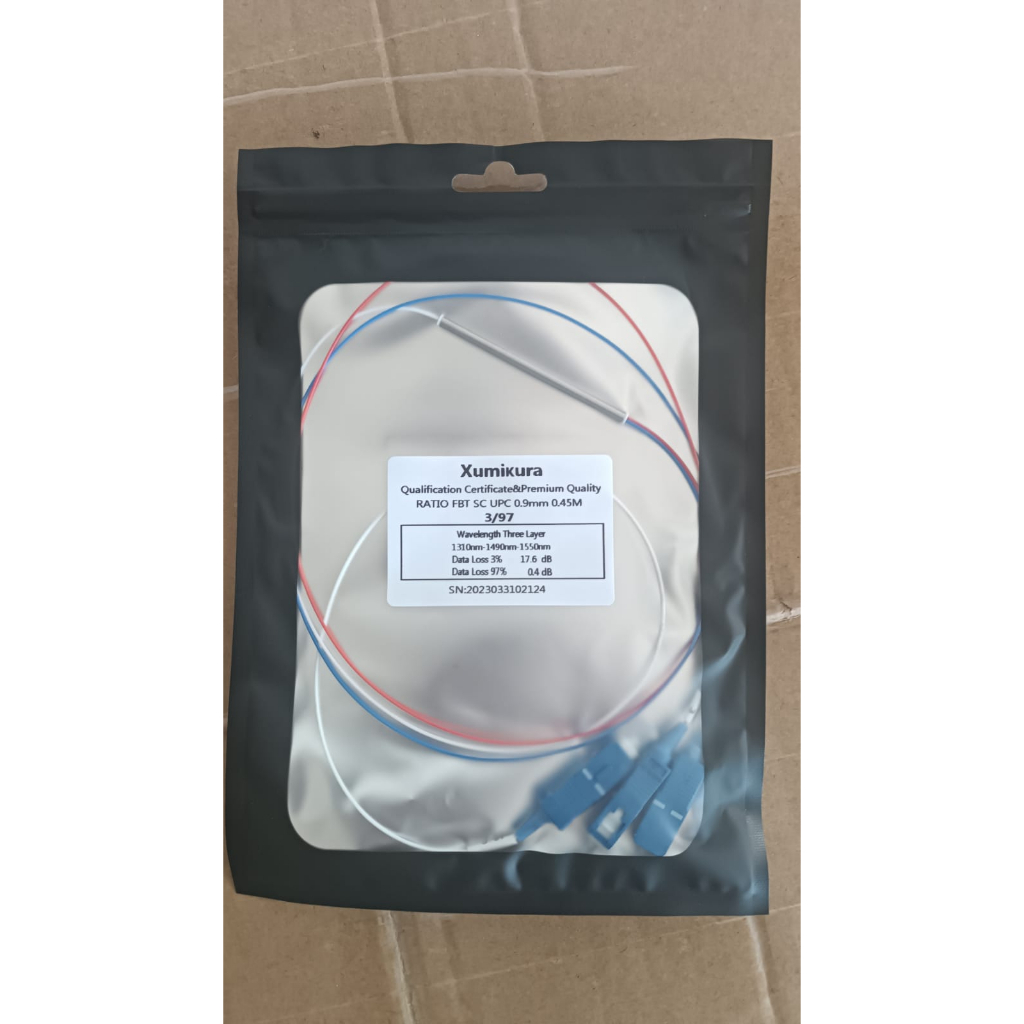 SPLITER RATIO XUMIKURA rasio lengkap ( 1:99, 2:98, 3:97, 4:96, 5:95, 50:50 )