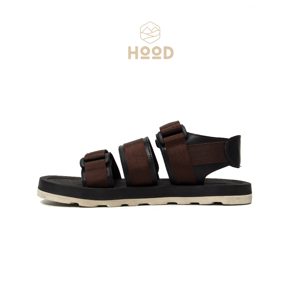 HOOD Footwear Sandal Gunung Dewasa Outdoor Hiking Pria Wanita Coffee Brown