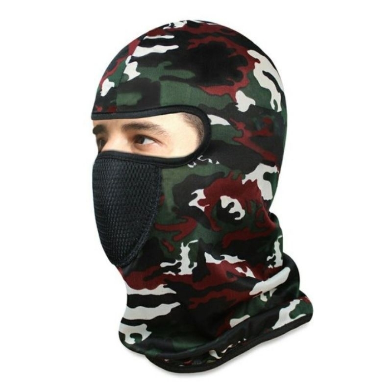 Baff Masker Motor Pria Premium Anti Panas Debu Buff Ninja Balaclava Full Face / Mask Mancing Masker Kain Motor Polos