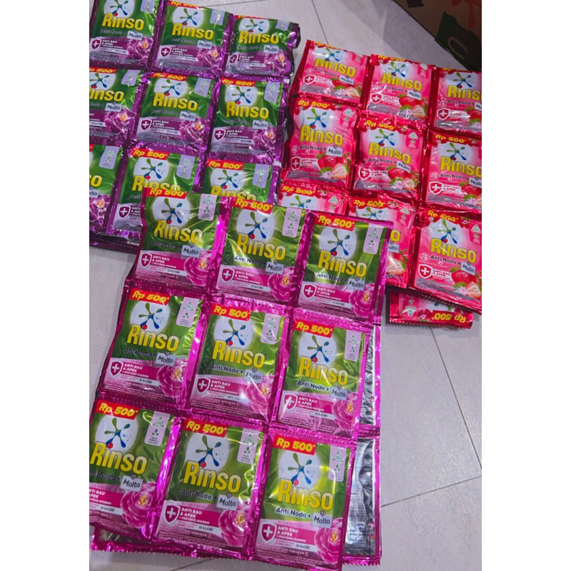 RINSO MOLTO 500-an 6 renteng (36sachet) varian RANDOM