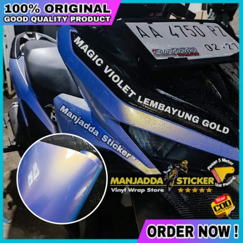 Skotlet Biru Lembayung Ungu Stiker Magic Candy Kualitas Premium