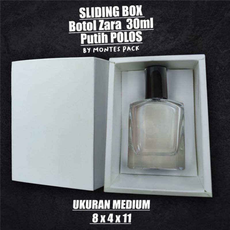 

Slide Box Polos Botol Zarra 30ml / SLIDING BOX botol Zara 30ml / Polosan