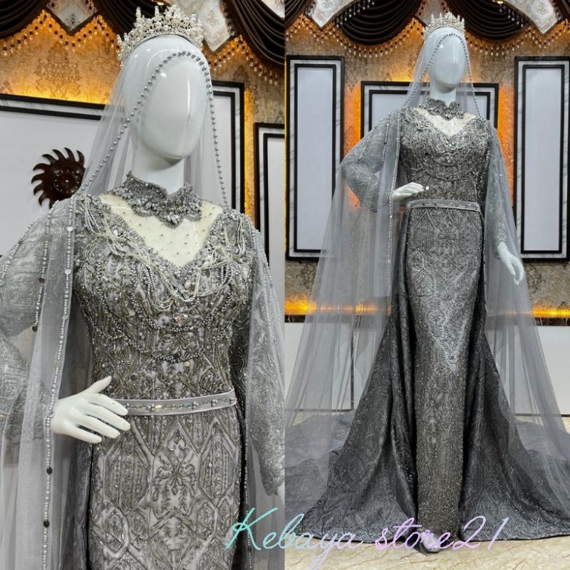 GAUN PENGANTIN MODREN/GAUN JUBAH/ GAUN MODREN /GAUN PENGANTIN MODERN| MUSLIMAH