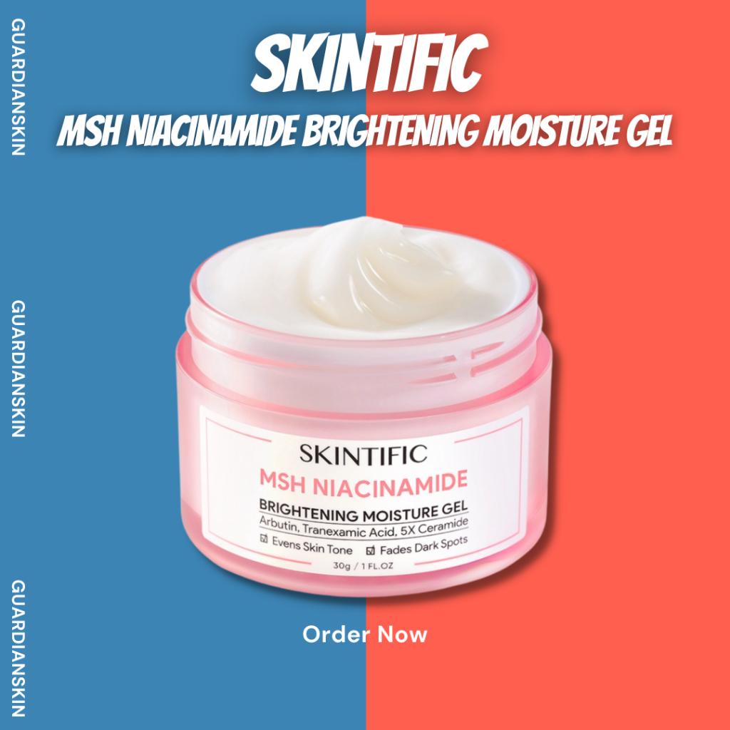 SKINTIFIC MSH Niacinamide Brightening Moisturizer Glowing Moisture Gel 30g Cream Pemutih Wajah