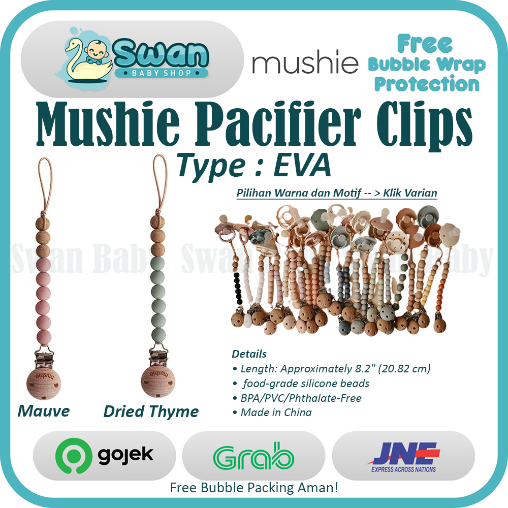 Mushie Pacifier Clips Type Eva / Tali Dot Pacifier Anak