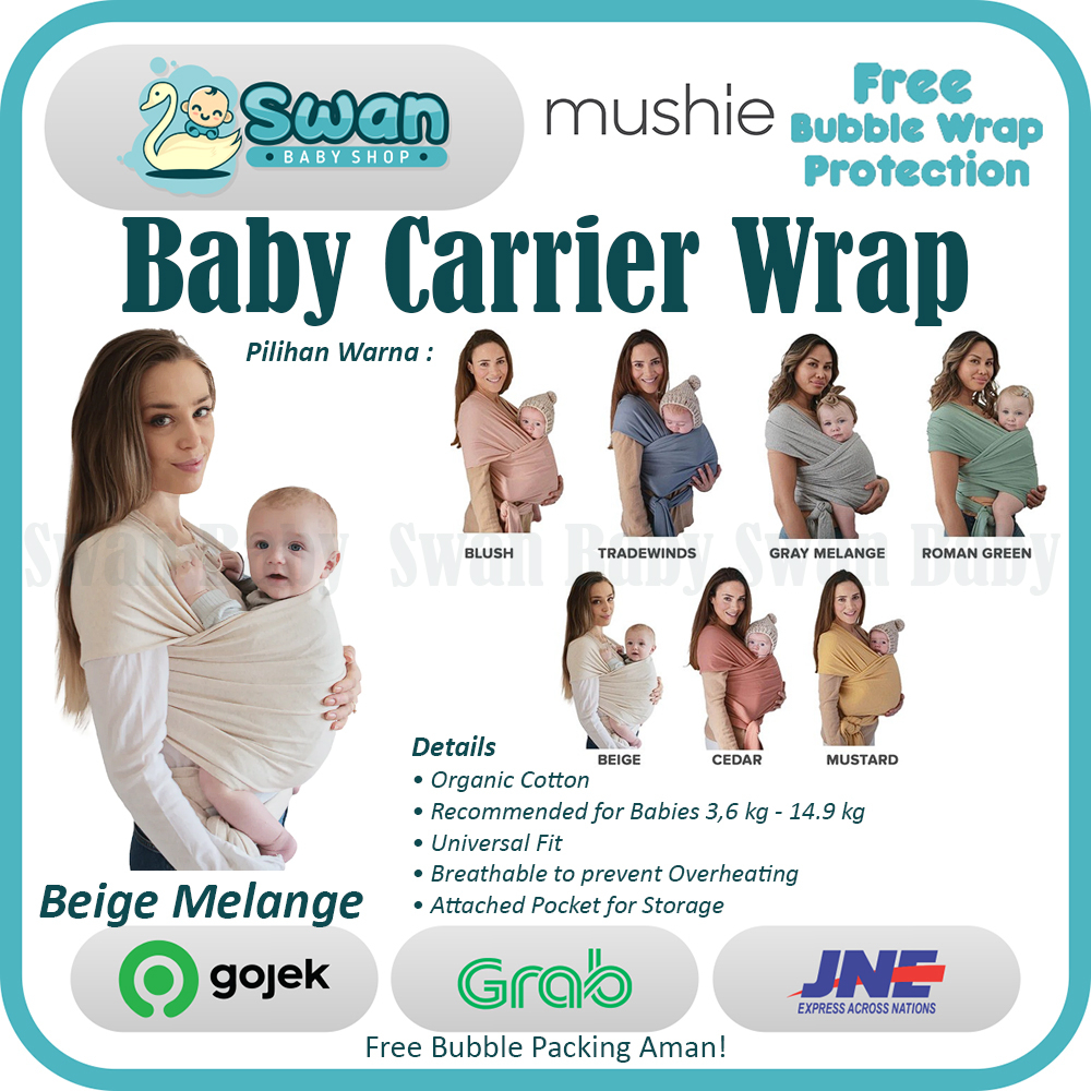 Mushie Baby Carrier Wrap / Gendongan Bayi