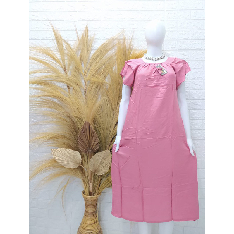 Daster Pita Tangan Susun Polos