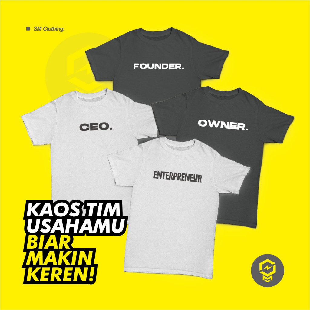 Kaos Distro Atasan Pria Wanita Baju Keren Usaha Jualan