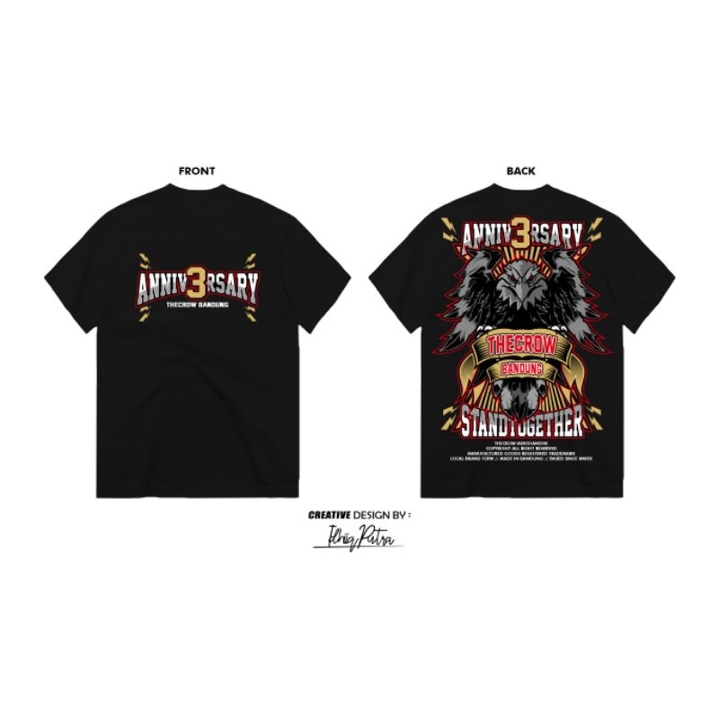 kaos anniversary the crow bandung 3rd