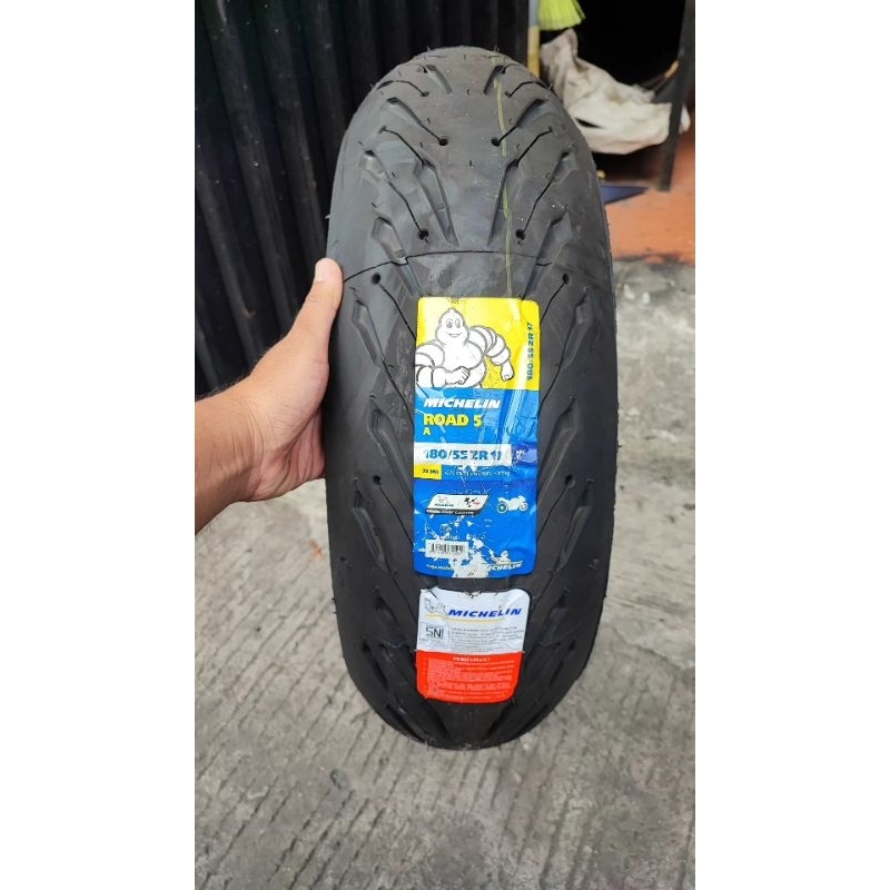 ban michelin pilot road 5 180/55 17 new impor ban er6n er6f z800 z900 z1000 CBR 250 RR  ninja 250 fi