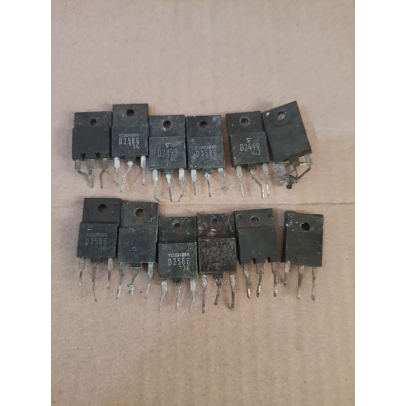 transistor regulator & horizontal original cabutan tv kaki pendek ( patah )