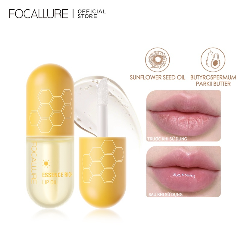 FOCALLURE Lip Gloss Waterproof Lip care Moisturize Repair Waterproof Lip care