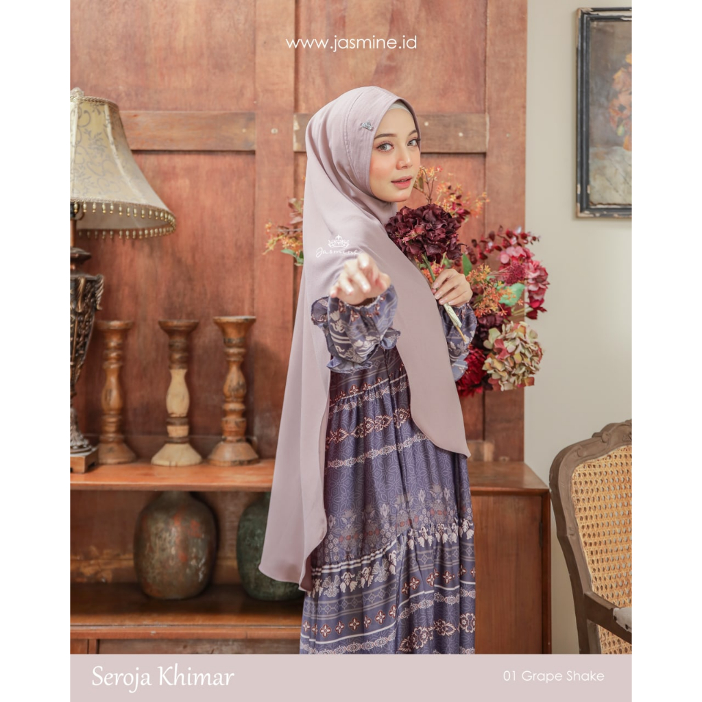SEROJA KHIMAR by Jasmine lidia hadiwinoto (khimar only)
