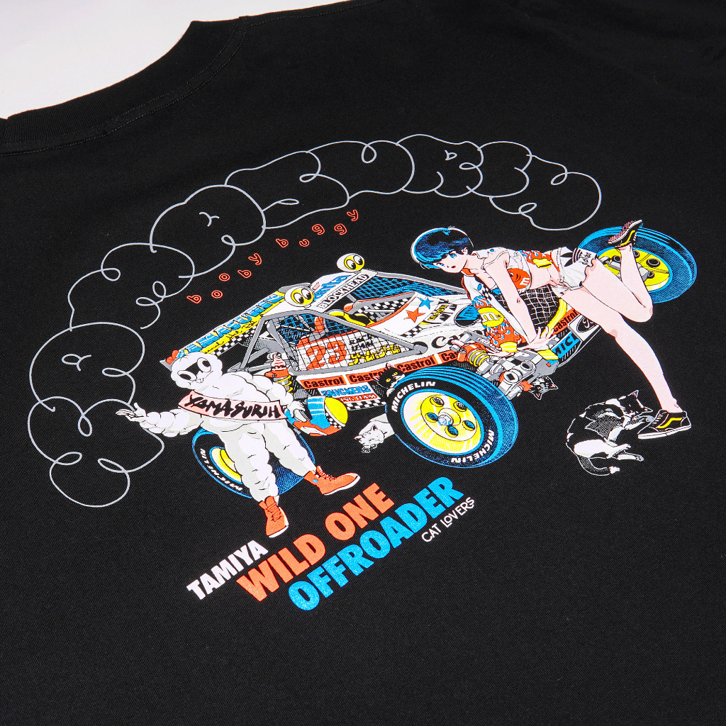 Yamasurih - Kaos Hitam &quot;Booby Buggy&quot; Boxy  T-Shirt