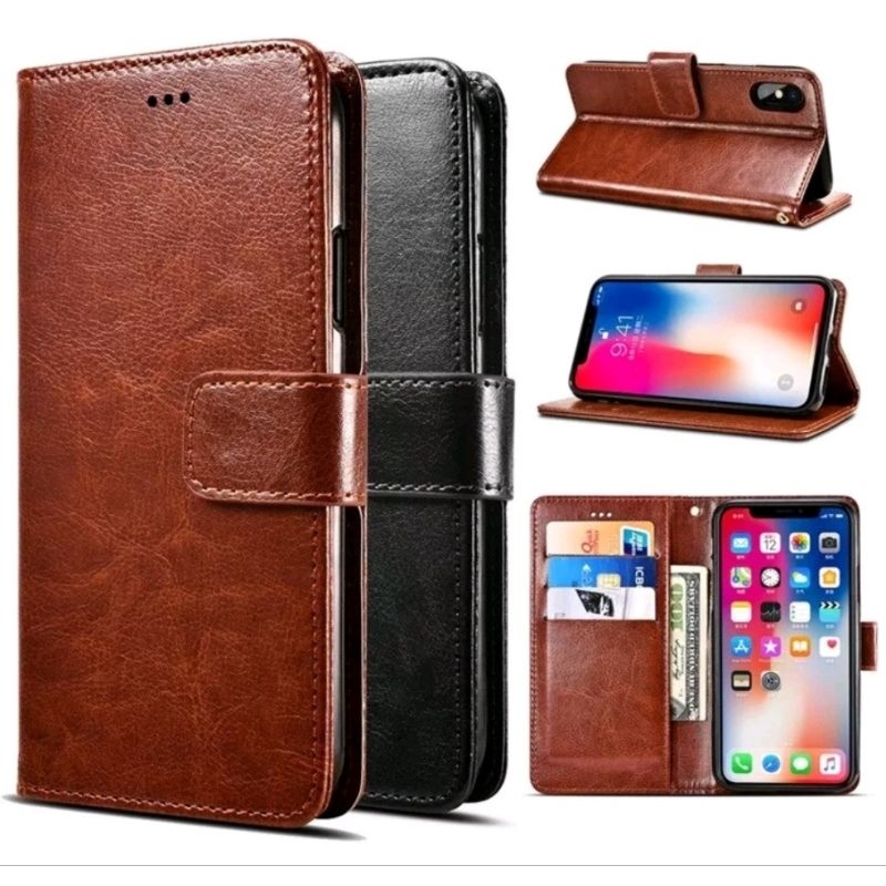 LEATHER CASE OPPO A92/ A83/ A78 5G/ A77S/ A77/ A72/ A58 5G/ A57 4G/ A55 4G/ A55 5G/ A53S/ A53/ A52/ A33 2020/ A32/ A12/ A11K/ A9 2020/ A7/ A5S/ A5 2020/ RENO 8 4G/ RENO 7 4G/ F9