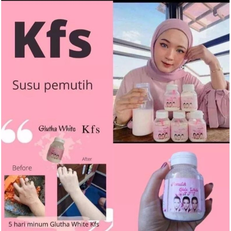 GLUTA KFS GLUTA WHITE MINUMAN BERCOLLAGEN/SUSU PEMUTIH
