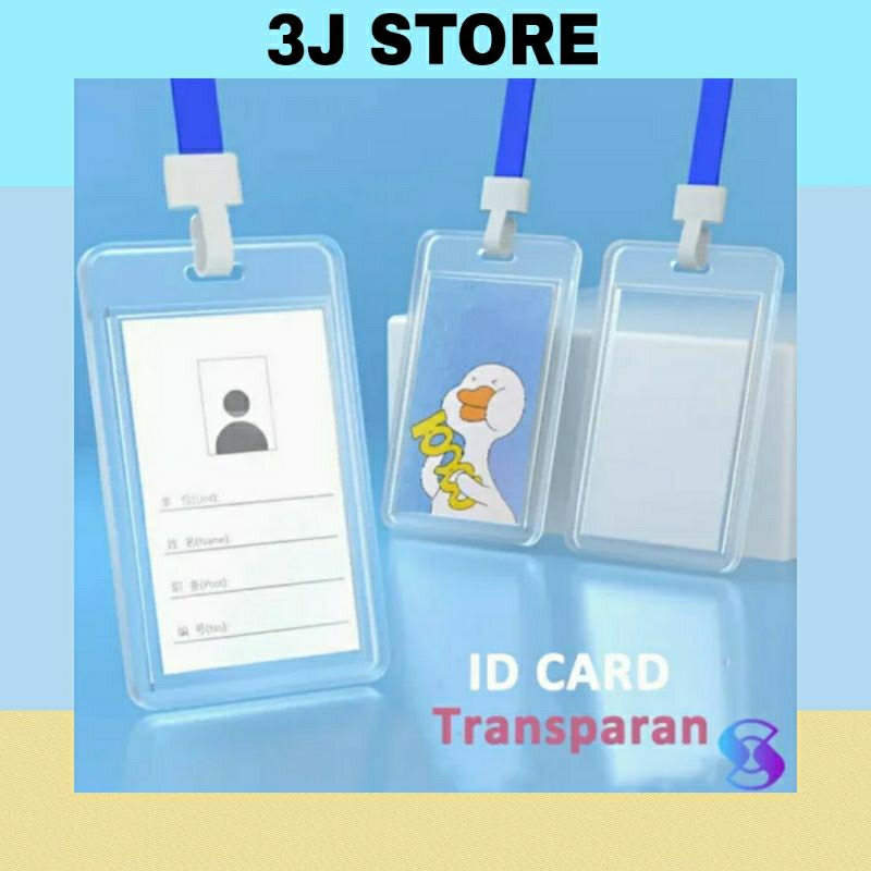 

Card holder transparan box tutup - casing id card - frame kartu id card