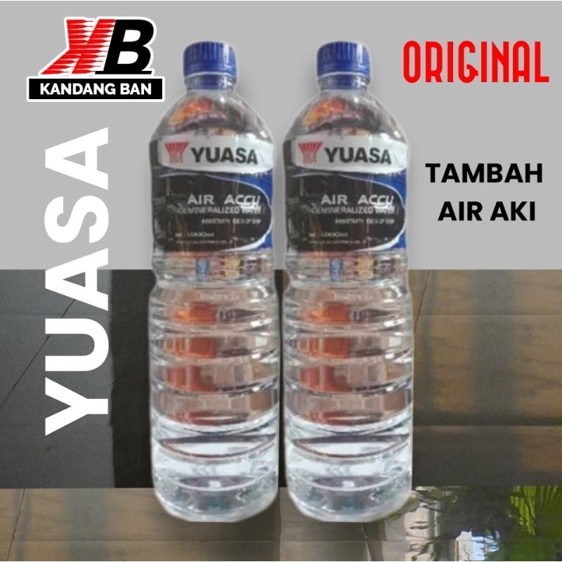 AIR AKI YUASA UKURAN 1LITER UNTUK TAMBAH AIR AKI