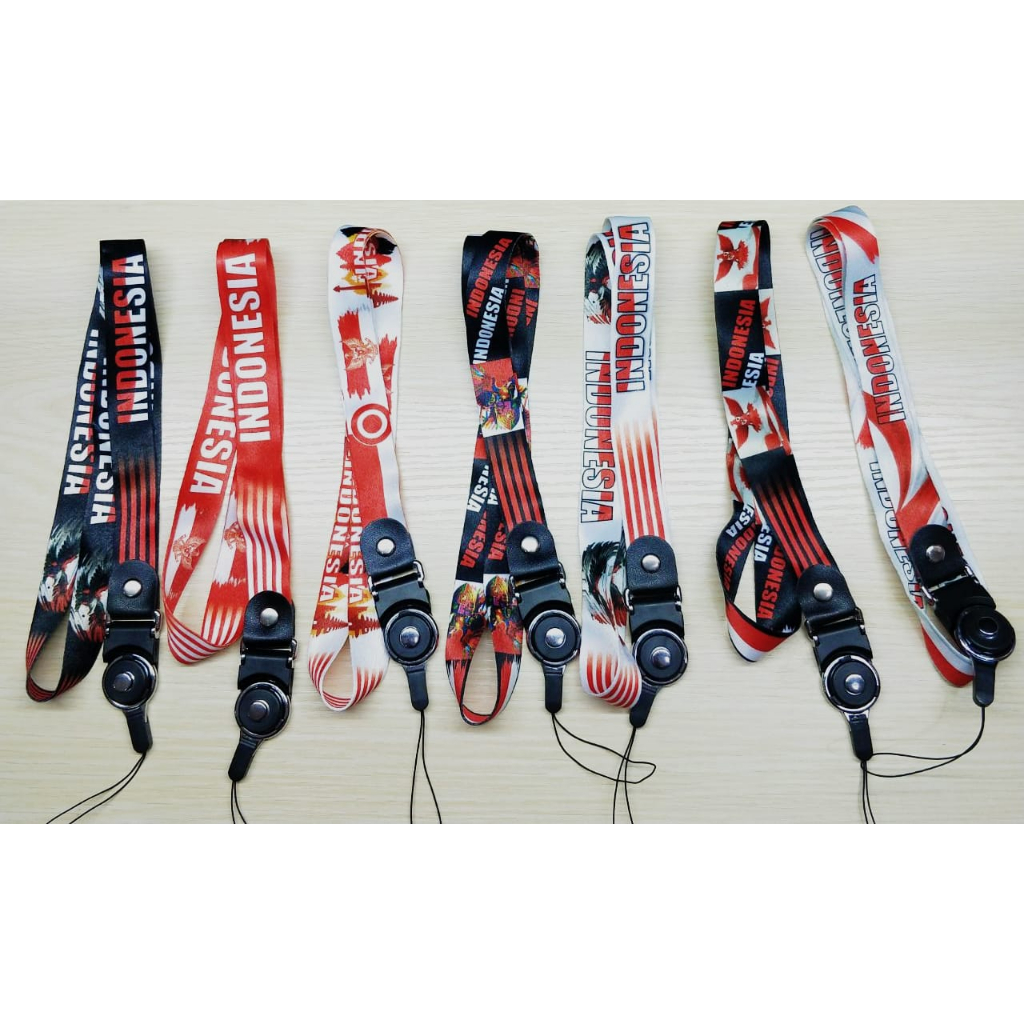 Edisi spesial HUT RI MERDEKA KE 78 Tali gantungan hp keren motif garuda Indonesia lanyard gantungan kartu spesial edition DLL