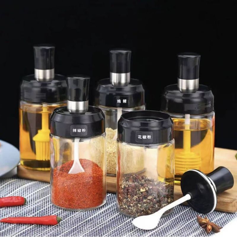 Botol bumbu bahan kaca tebal/botol bumbu estetik