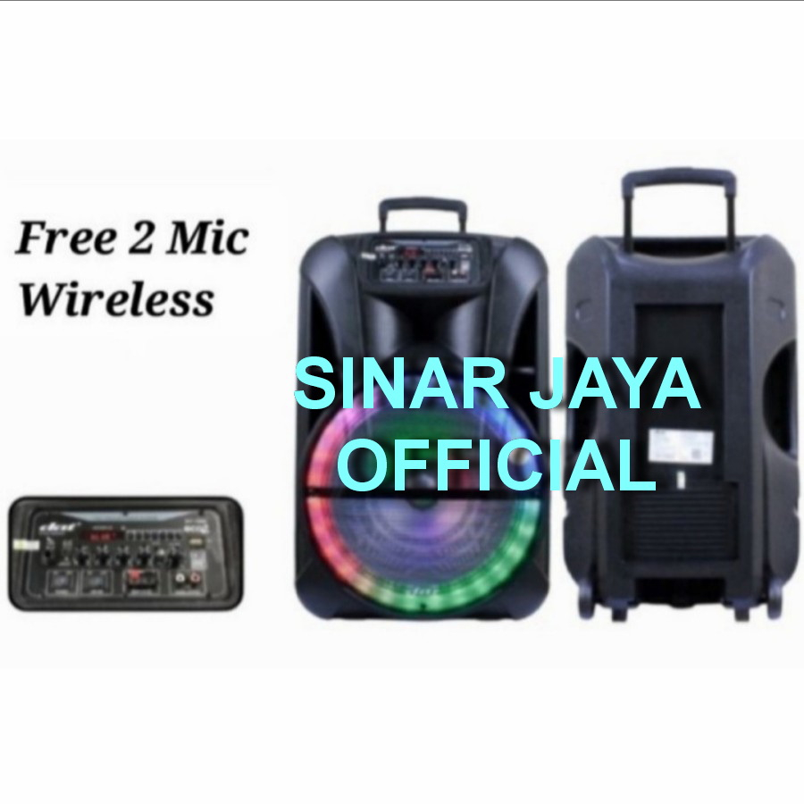 Speaker Aktif 15 Inch Portable DAT DT 1535 15 Inch Trolley DAT DT1535