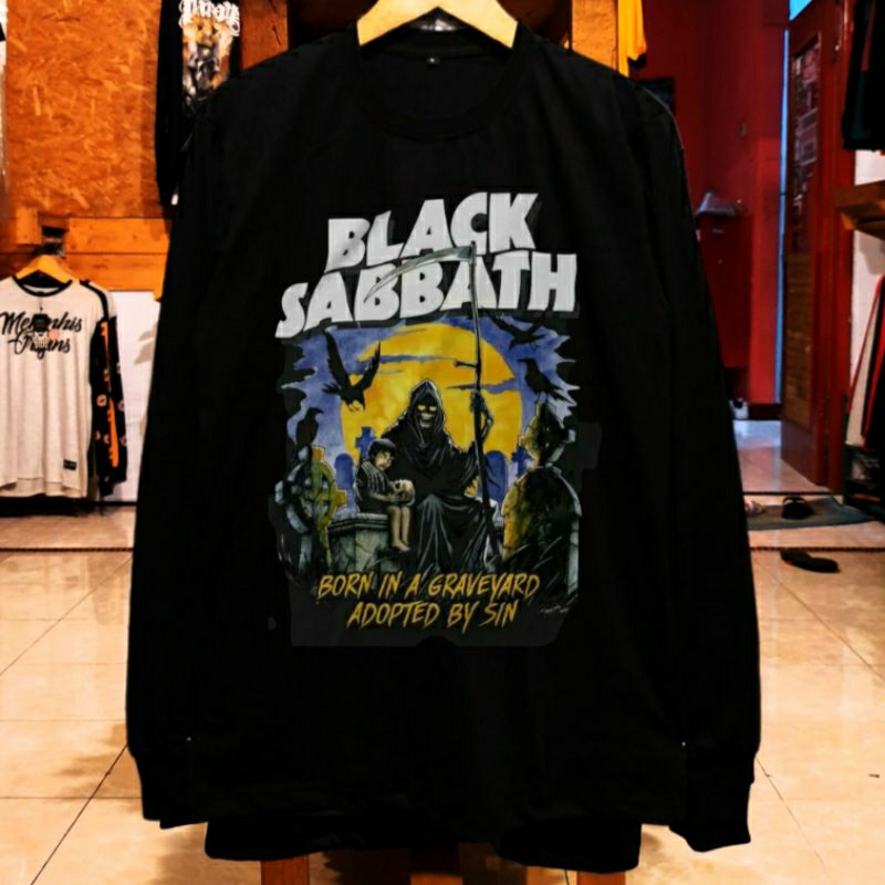 KAOS PANJANG BAND BLACK SABBATH METAL ORIGINAL DISTRO - KAOS PANJANG PRIA BAND METAL DISTRO ORIGINAL