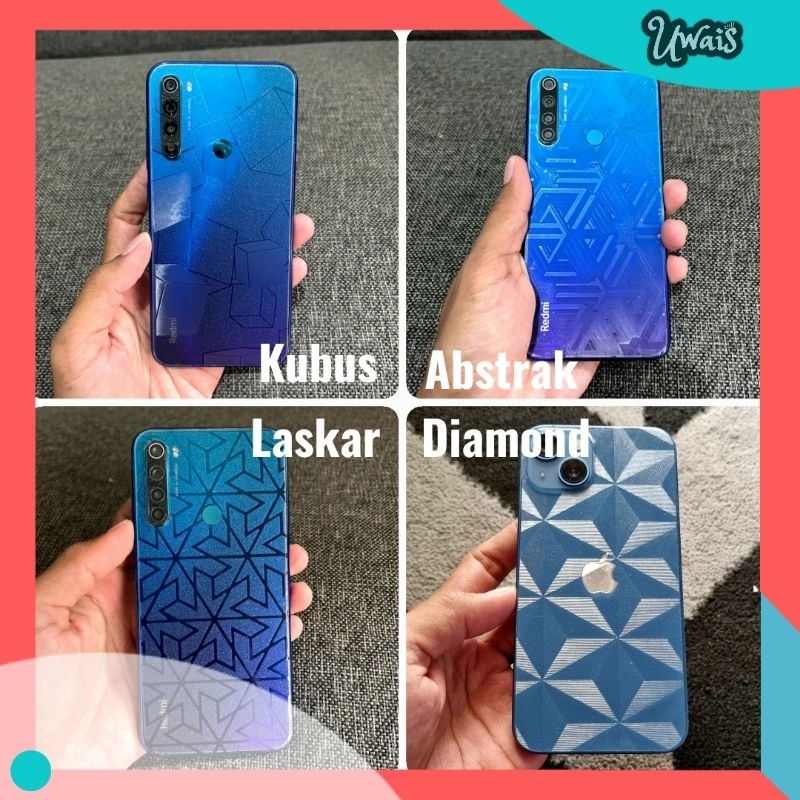 Backskin garskin skin pelindung belakang hp anti jamur 3D unik lucu keren Infinix smart 4 5 6 hot 7 8 9 9play 10 10play 10s 11 11play 11s 12 12play 30 play 12 12i 20 20i note 7 11 12 12i 30 30i 30 pro itel S23 dan tipe lain diamond