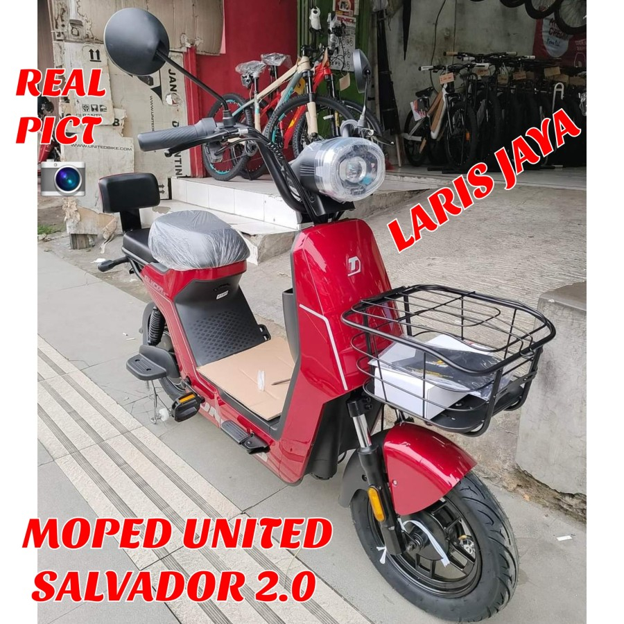 Sepeda listrik UNITED SALVADOR 2.0 I-BIKE moped united salvador 2.0