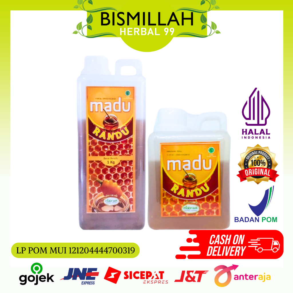 

MADU MANIS ASLI 100% - MADU RANDU MURNI 1 KG - MADU MURNI MANIS - MADU RANDU MABRUUK