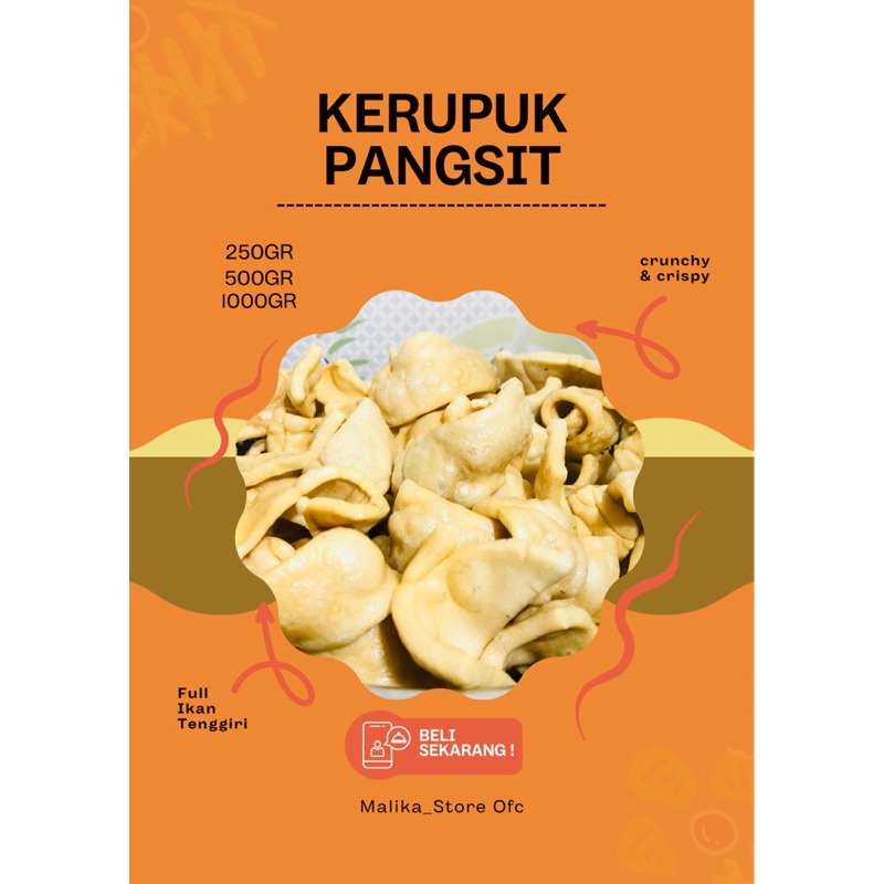 

KERUPUK PANGSIT IKAN TENGGIRI KHAS BANDUNG MENTAH 250gr , 500gr & 1000gr