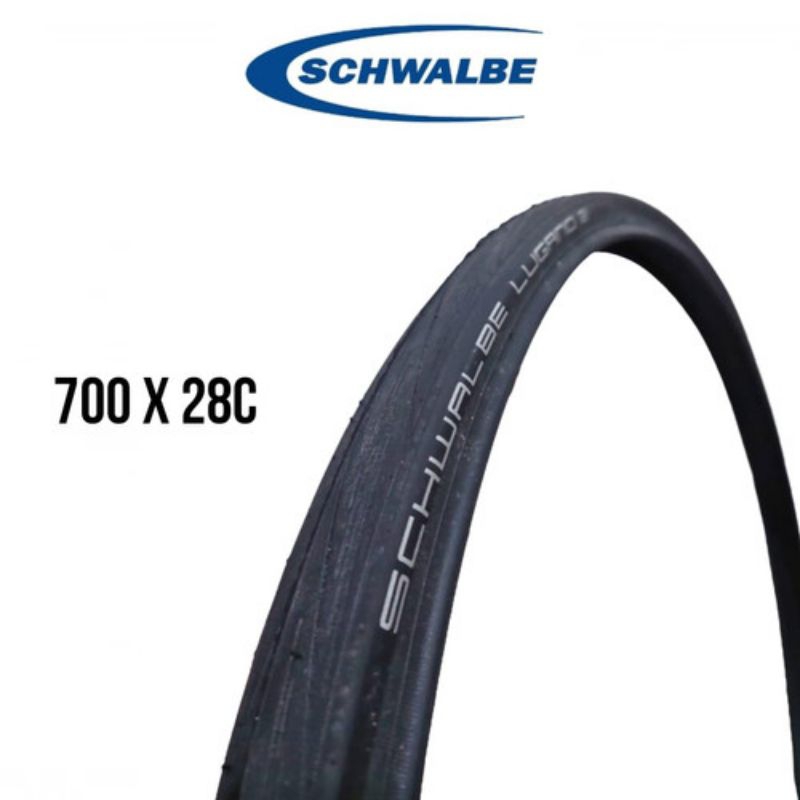 Tire schwalbe lugano II 700×28c kevlar ban luar sepeda balap schwalbe lugano 2 kevlar untuk road bik