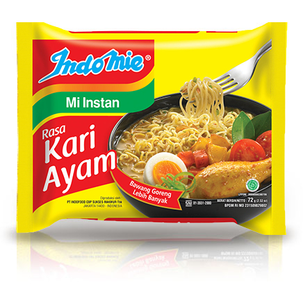 

indomie kari ayam mie kuah