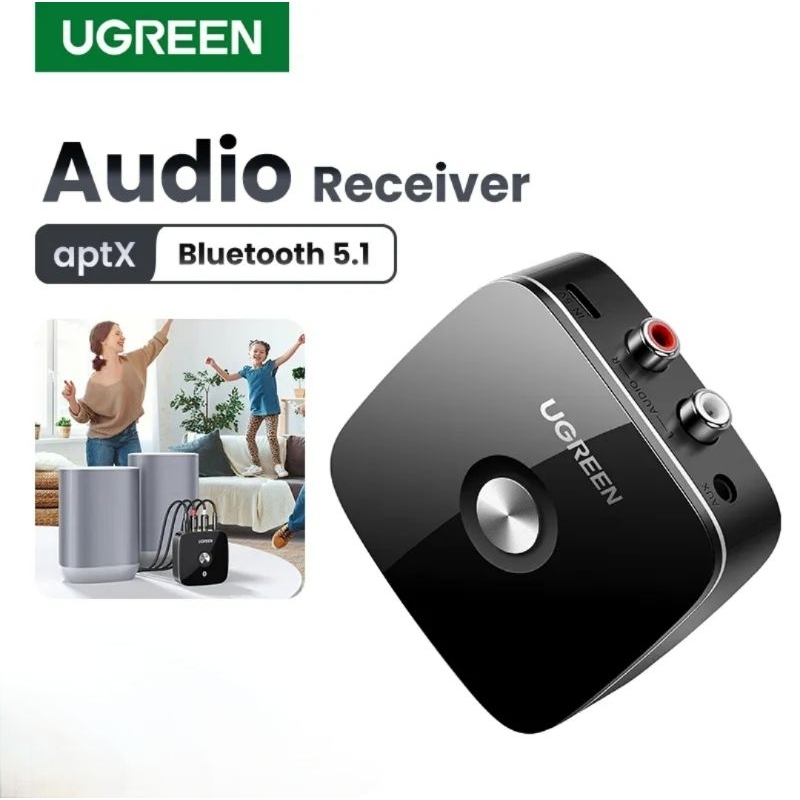 Ugreen Bluetooth 5.1 5.0 Receiver APTX 2RCA 3.5mm Jack Audio Receiver Wireless Adapter