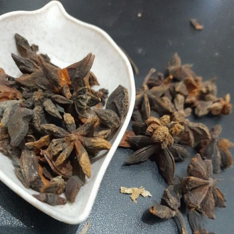

bunga lawang pekak star anise inport ramuan sehat JSR bumbu dapur instan ramuan herbal