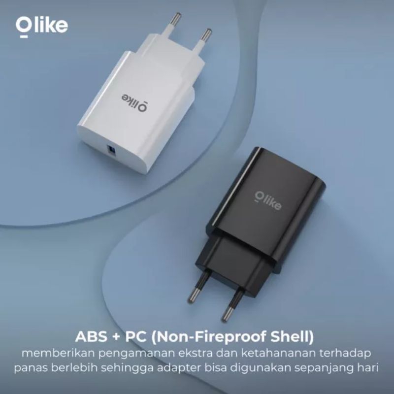 Olike C301 Charger Fast Charging Type C 18W For Xiaomi Vivo Oppo Samsung infinix