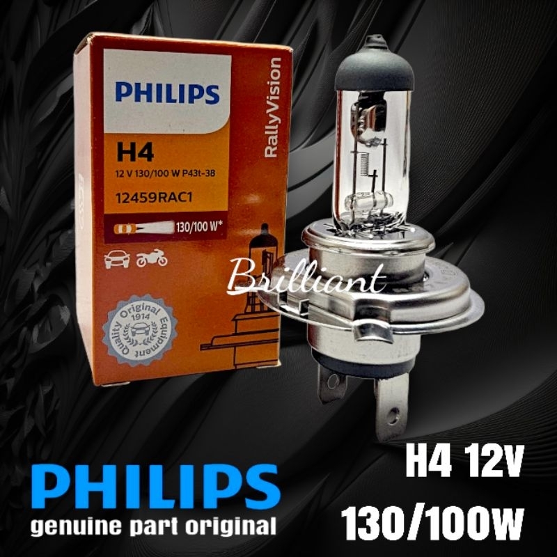 Lampu Mobil Bohlam Halogen H4 P43 - PHILIPS Original - 12v dan 24v - Harga Satuan Pcs