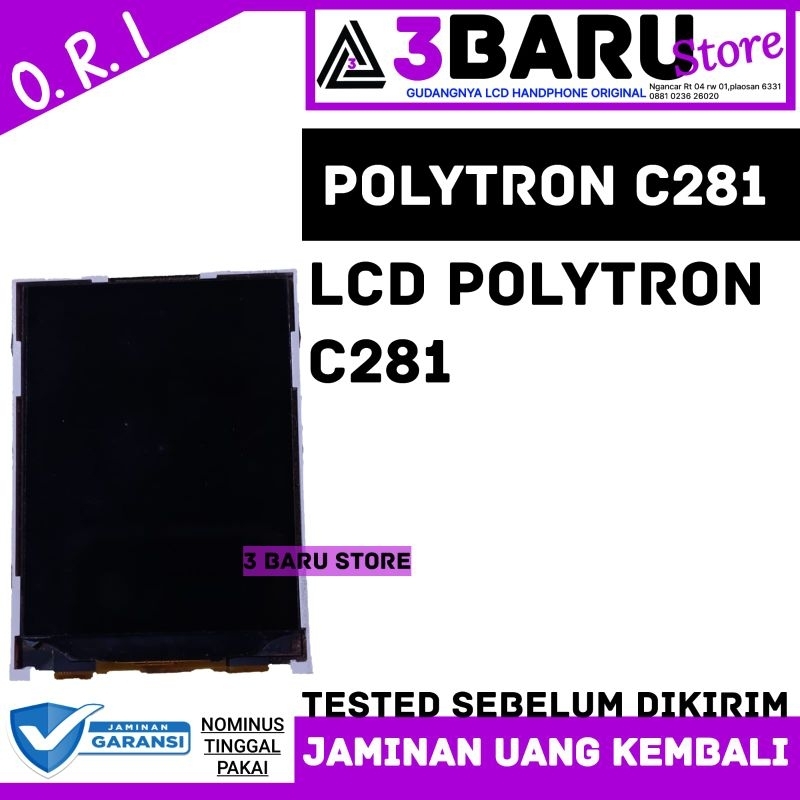 LCD ONLY POLYTRON C281 lcd handphone polytron ori