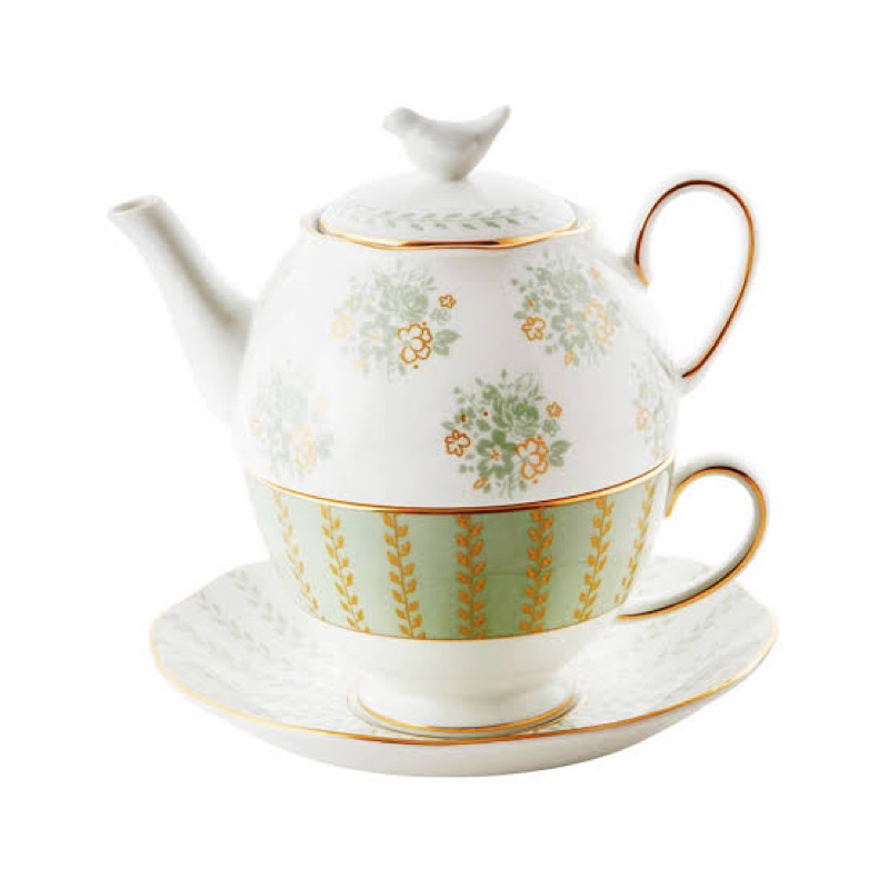 Saint James Wendy Tea for One Set Teapot Teacup saucer Ceramic